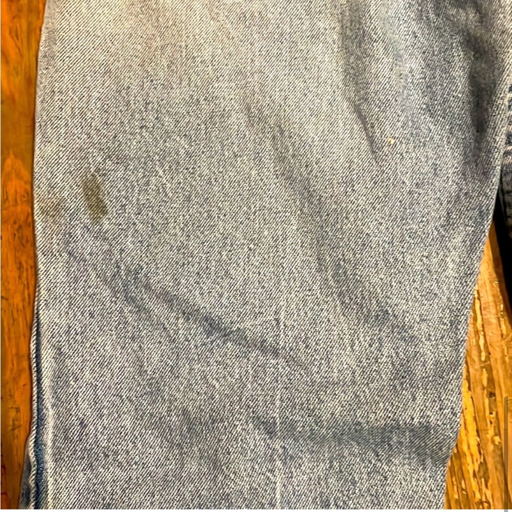 UNISEX TRUE VINTAGE DISTRESSED DENIM STRAIGHT LEG LEVIS JEANS - 32 Orange Label - Picture 9 of 9
